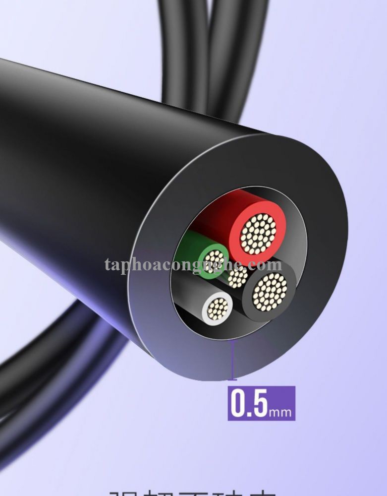 Ugreen 60223 3M micro usb 2.0 màu Trắng Cáp hỗ trợ sạc nhanh và truyền dữ liệu US289 30060223